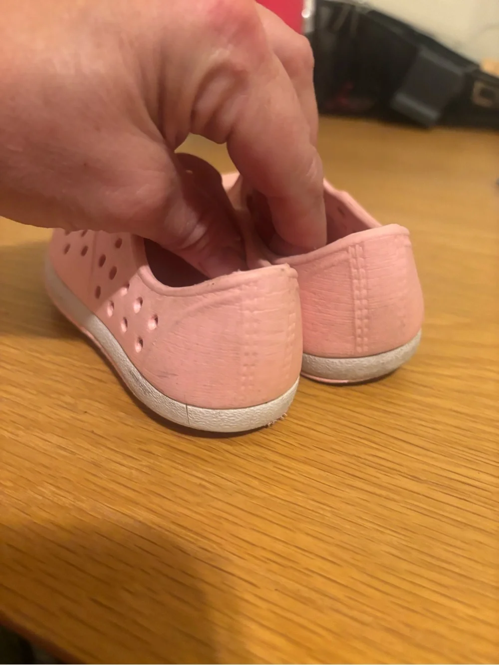 Cat & Jack Pink Perforated Slip-On Sneakers